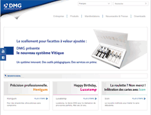 Tablet Screenshot of fr.dmg-dental.com